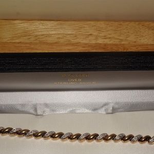 Gold Over Sterling R 925 Rope Bracelet